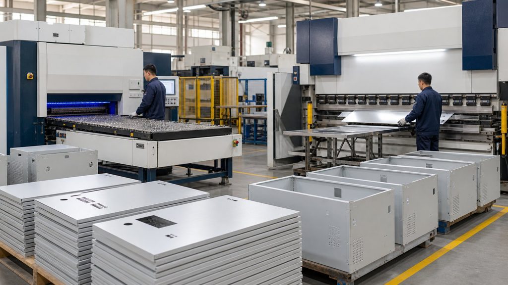 Electrical Cabinet Production: Deburring, Folding and Welding as One Quality Route