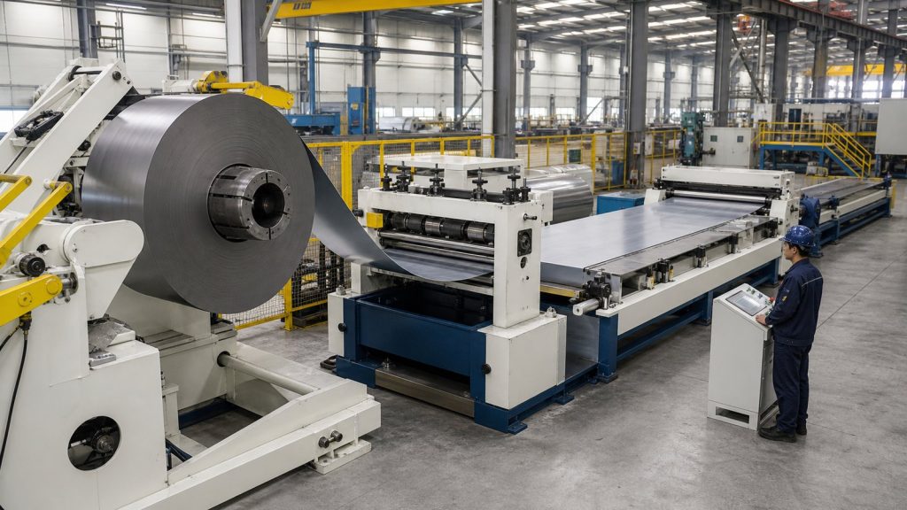 Hydraulic Uncoiling and Leveling Lines for Laser Cutting Workshops