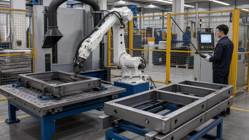 Robotic Grinding Cells for Welded Metal Frames and Fabricated Parts
