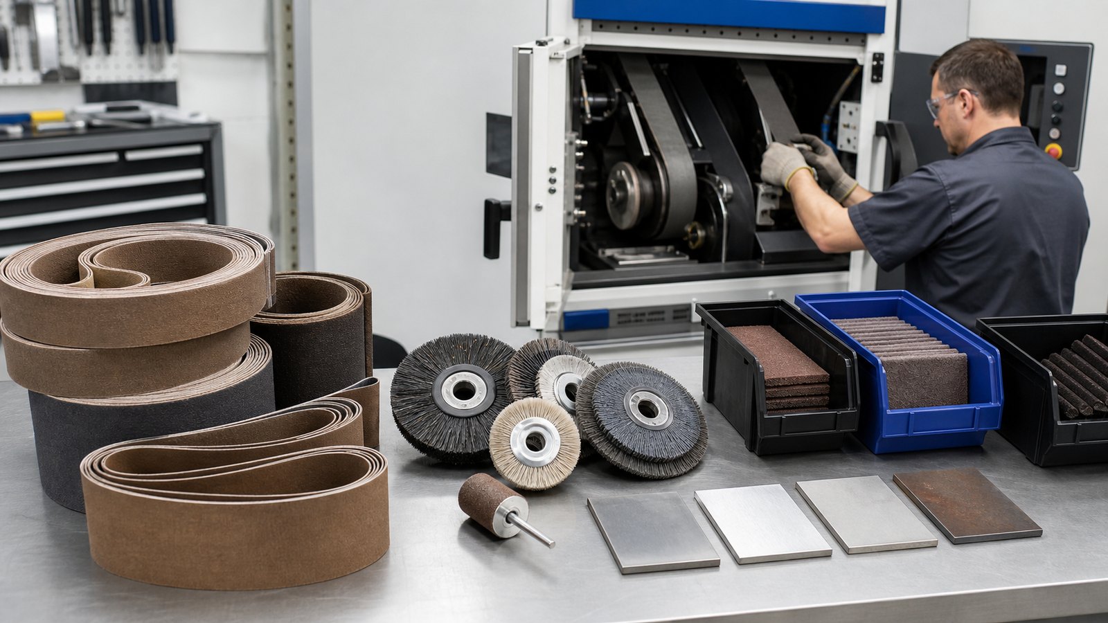 Abrasive Belt and Brush Consumable Planning for Deburring Machines