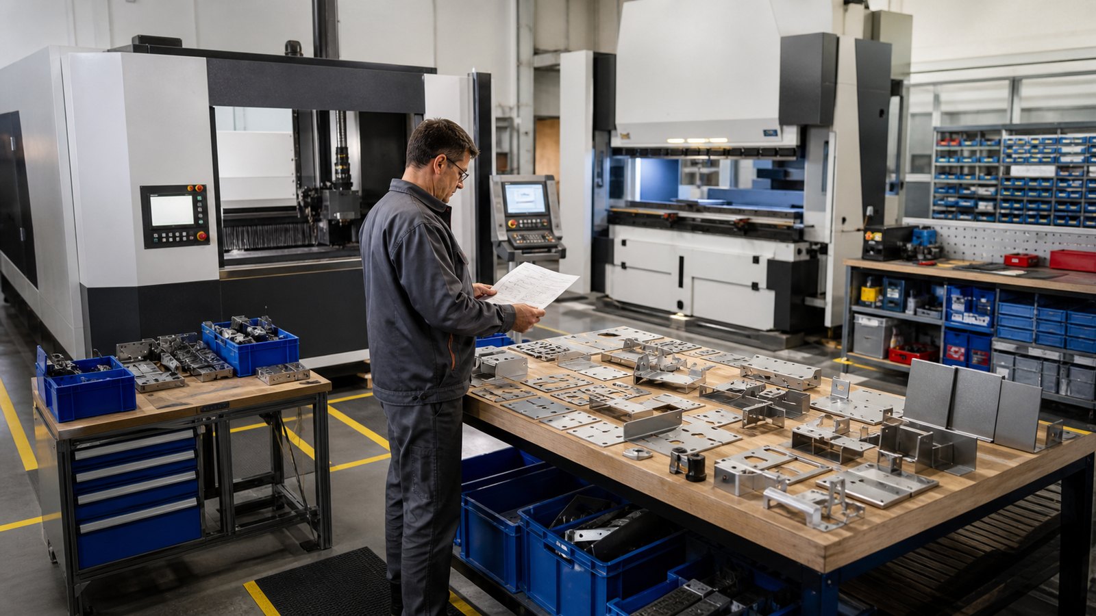 High-Mix Low-Volume Sheet Metal Finishing Workflow