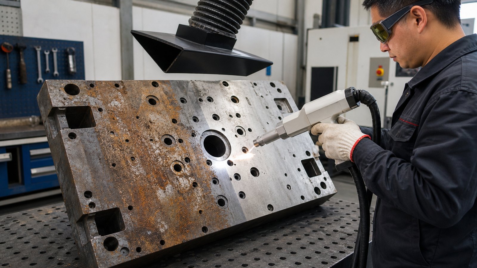 Laser Cleaning for Mold, Fixture and Tooling Maintenance