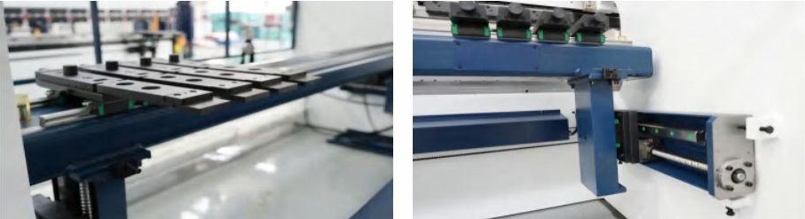Side-mounted press brake back-gauge construction details